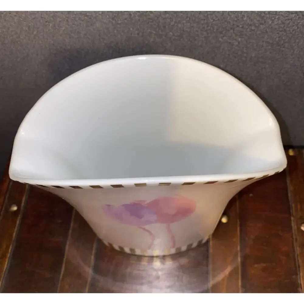 UNIQUE ROSENTHAL STUDIO LINIE LAVENDER GOLD WHITE VASE MADE IN GERMANY PRE-OWNED